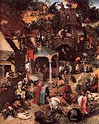 Pieter Bruegel the Elder Netherlandish Proverbs France oil painting artist